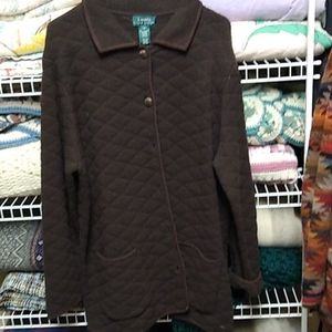 Lamb's wool cardigan sweater